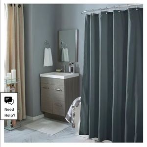 (2 Pack) Bath Bliss Microfiber Shower Curtains